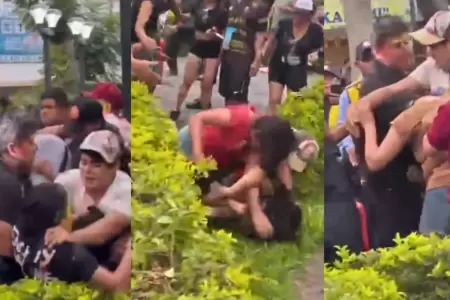 San Valent�n: Grupo de vecinos terminan a los golpes en carnavales en Lur�n.