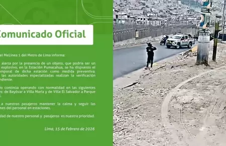 Cierran estaci�n Pumacahua ante alerta de presunto dispositivo explosivo