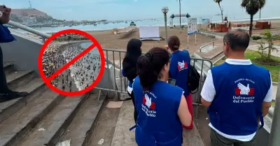 Defensor�a enfatiz� que la municipalidad es la responsable de mantener la playa 