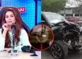 Laura Spoya: captan a joven llev�ndose cosas de la camioneta de la modelo tras accidente en Surco