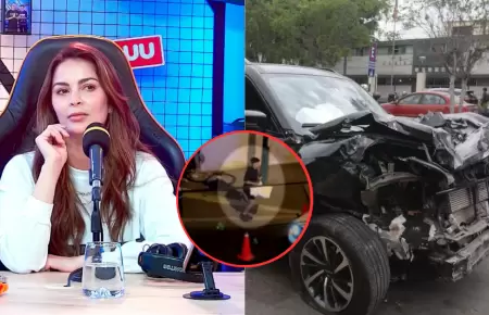 Joven se llev� cosas de la camioneta de Laura Spoya tras accidente