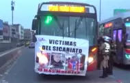 'El R�pido': Buses paralizan sus labores y marchan hacia el Congreso por la Panamericana Norte