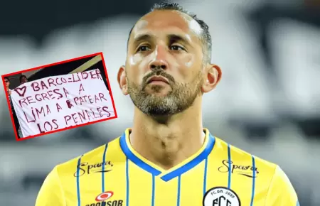 Hinchas sorprenden a Hern�n Barcos y le ruegan que retorne a Alianza Lima