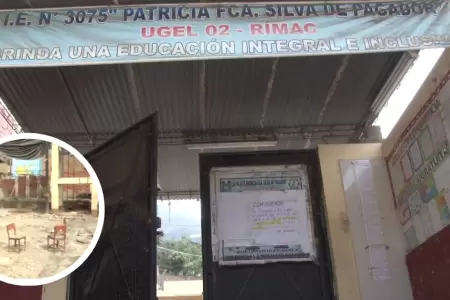Colegio del R�mac se cae a pedazos
