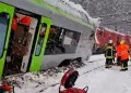 Accidente en las v�as del tren: Descarrilamiento deja varios pasajeros heridos tras avalancha