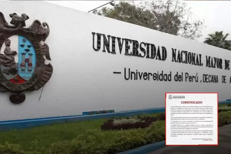 La San Marcos pidi� tranquilidad a sus estudiantes mediante un comunicado.