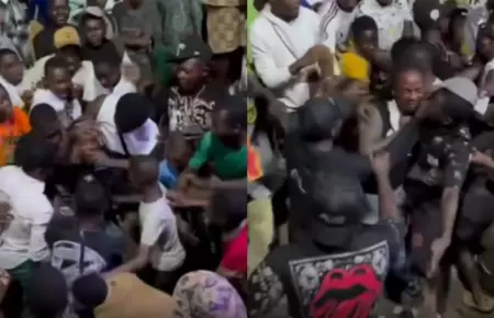 Rapero se lanza al p�blico y fans le roban hasta el micr�fono