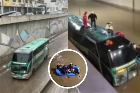 Bus qued� varado en variante Uchumayo