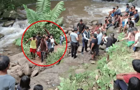 Dos hombres perdieron la vida tras ahogarse en quebrada de Bagua