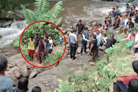 Dos hombres perdieron la vida tras ahogarse en quebrada de Bagua