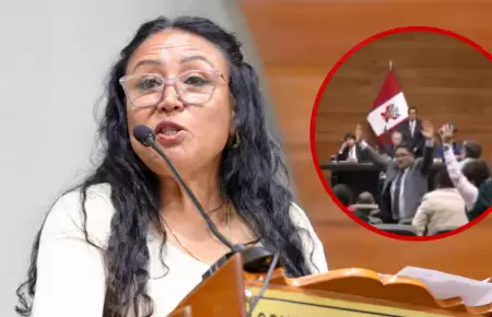 Elizabeth Medina pide a congresistas levantarse en Pleno Extraordinario