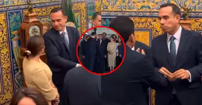 Reuni�n tuvo lugar antes de abandonar sede presidencial.