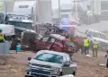 Choque m�ltiple dej� al menos 4 muertos y m�s de 24 heridos: Accidente bajo investigaci�n