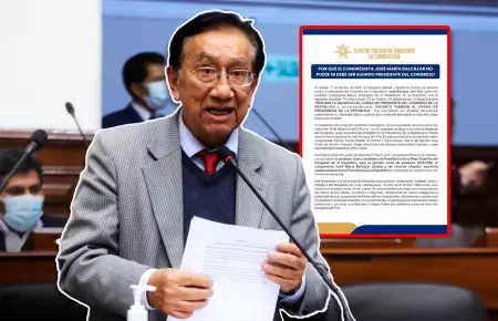 Gremio asegura que el congresista carece del perfil id�neo por inconductas como