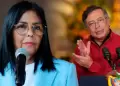 Delcy Rodr�guez y Gustavo Petro acuerdan reunirse "pr�ximamente" tras conversaci�n telef�nica