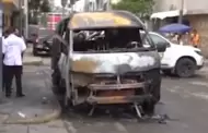 Golpe al transporte público en el Callao: Combi de 'La Colonial' queda inservible tras ser atacada con explosivos