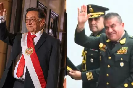 Jos� Balc�zar se re�ne con comandante general PNP �scar Arriola.