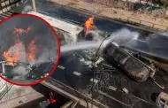 Cinco personas fallecieron y 17 resultaron heridos tras explosi�n de cami�n con gas