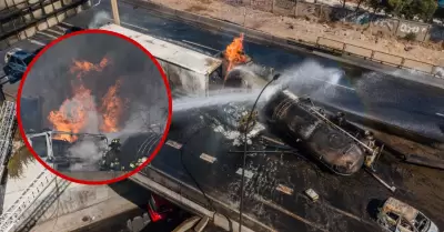 Cinco fallecidos y heridos tras explosi�n de cami�n