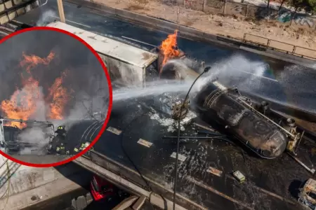 Cinco fallecidos y heridos tras explosi�n de cami�n