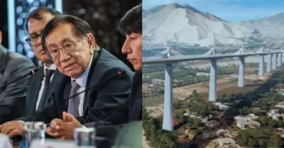 Presidente Jos� Balc�zar asegura inicio de obras de Nueva Carretera Central.