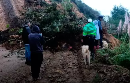 La v�ctima se dirig�a a su centro de labores, cuando fue aplastado por el desliz