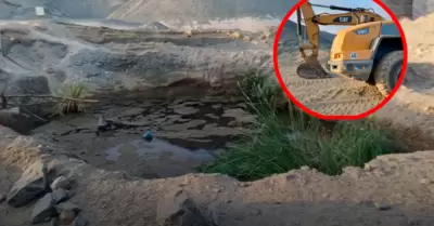 En la diligencia fiscal se registr� maquinaria pesada, insumos qu�micos expuesto