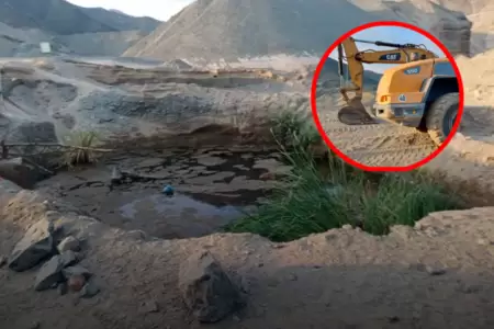 En la diligencia fiscal se registr� maquinaria pesada, insumos qu�micos expuesto