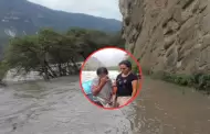 �Tragedia en Chachapoyas! Madre y sus dos hijos desaparecen tras intentar cruzar el r�o Mara��n