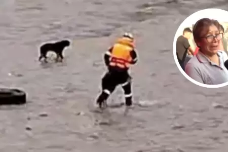 Familiar de rescatista desaparecido en r�o R�mac rompe en llanto