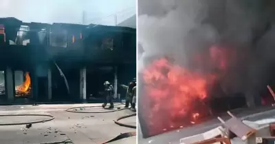 Incendio en Villa El Salvador hoy, 21 de febrero