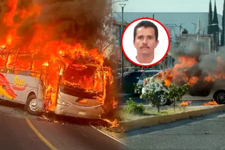 Se reportar m�ltiples incendios narcobloqueos tras el presunto abatimiento del l