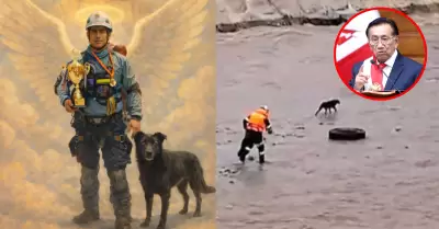 Madre de rescatista que falleci� en r�o R�mac hace un llamado al presidente Balc