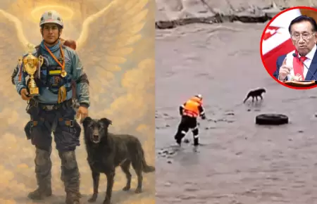 Madre de rescatista que falleci� en r�o R�mac hace un llamado al presidente Balc