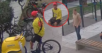 El heladero aprovech� el descuido del ciudadano ruso para tomar el celular valor