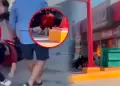 Terror en M�xico: Trabajadora sale envuelta en llamas de un Oxxo incendiado