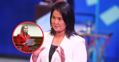 Keiko Fujimori asegura que Fuerza Popular apoy� a Mar�a del Carmen Alva en bloqu