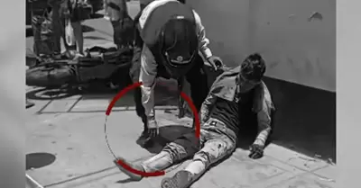 Acusan a sereno de Bre�a de robarle el celular a joven accidentado.