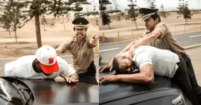 Jefferson Farf�n y Roberto Guizasola fueron 'intervenidos' por la Polic�a