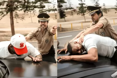 Jefferson Farf�n y Roberto Guizasola fueron 'intervenidos' por la Polic�a