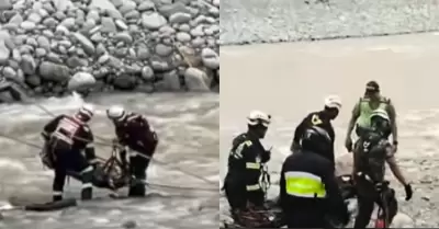 Hallan cuerpo de hombre en r�o R�mac