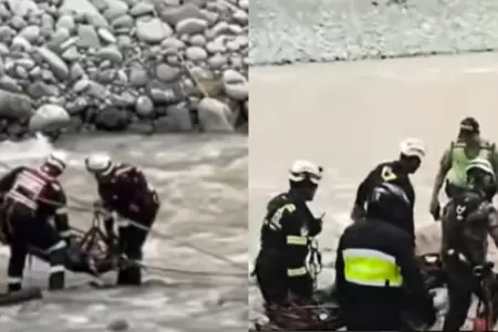 Hallan cuerpo de hombre en r�o R�mac