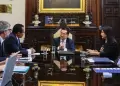 Presidente Jos� Balc�zar sostuvo reuni�n con titulares de JNE, ONPE y Reniec por las Elecciones 2026