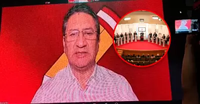 L�der de Per� Libre insiste en participar virtualmente pese a reglas acordadas.