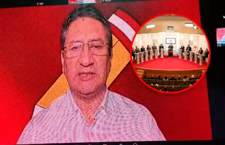 L�der de Per� Libre insiste en participar virtualmente pese a reglas acordadas.