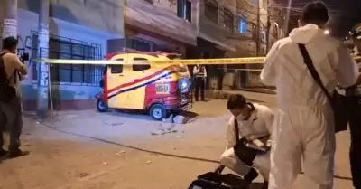 Padre de familia fue atacado a balazos en su mototaxi