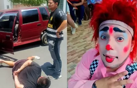 Capturan a presuntos implicados del asesinato del payaso 'Limonch�n'.