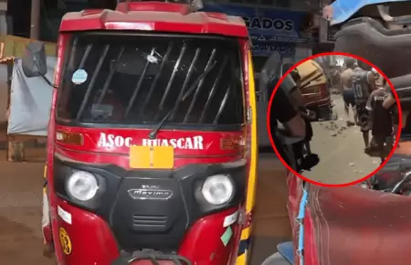 Extorsionadores atacan a balazos a mototaxista en el sector de Hu�scar