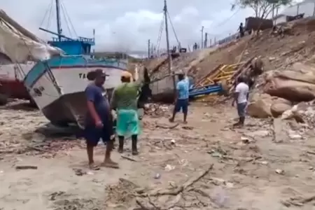 Pescadores de Talara piden ayuda por intensas lluvias.