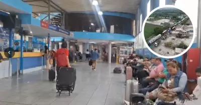 Venta de pasajes hacia Arequipa contin�a suspendida